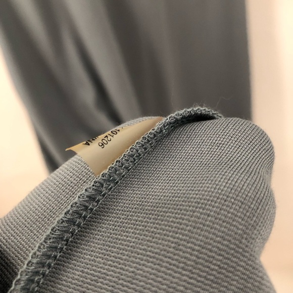 Soft Surroundings L knit long sleeve maxi dress asymmetrical hem long 0458 - Picture 9 of 11